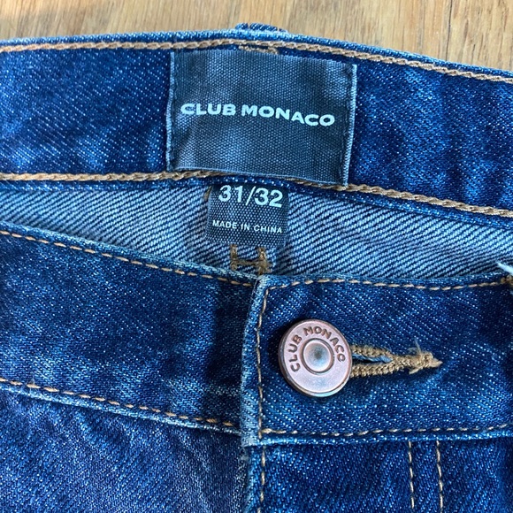 CLUB MONOCO Mens Jeans Premium Japanese Denim- 31 x 32 Indigo Blue Button Fly - Picture 4 of 13